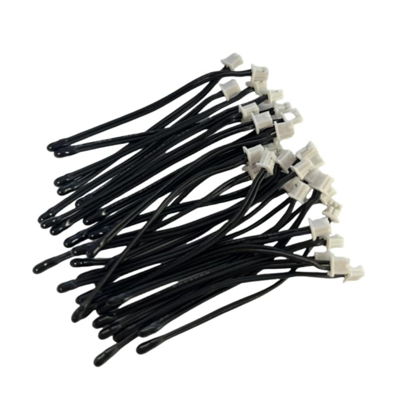 Ailewei 10Pcs NTC Thermistor Epoxy Probe MF52D 103F3950 10K ohm 3950B 1% Length 55mm 2.17 Inch Temperature Sensor with SH1.25 2Pin Terminal - Image 1